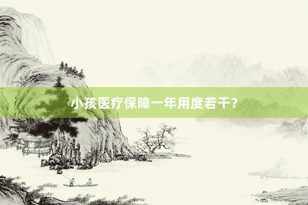 小孩医疗保障一年用度若干？